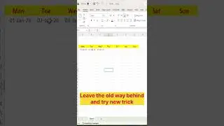 Excel tricks in Hindi. calendar by Sequence function excel automation📊