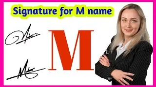 M professional signature style | Signature style of my name | Signature