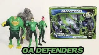 Mattel Green Lantern Oa Defenders 4 inch Action Figure Review - Hal Jordan Sinestro Hannu Green Man