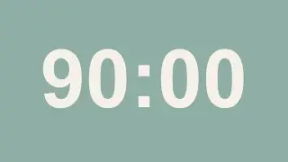 90 Minute Countdown Timer &ndash; No Sound | Focus, Study, Deep Work