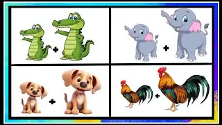 correct this image elephant Dog Duck crocodile big small