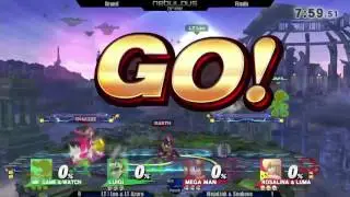 Nebulous Prime #34: Smash 4 Doubles - LT | Leo & Azura VS EMP | NinjaLink & Snakeee {Grand Finals}