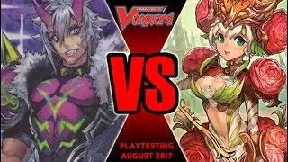 Rising Turbo 8 Vs Ahsha Bloom Doom - Cardfight Vanguard Playtesting August 2017