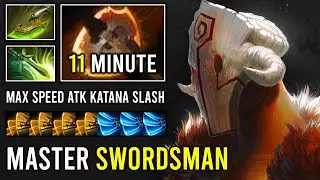 Super Master Swordsman Katana Slash Juggernaut Crazy Fast Farming 11Min Battle Fury Max Speed Dota 2