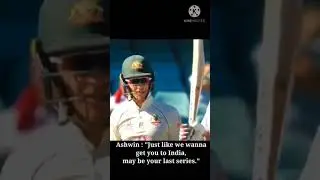 Ashwin and Paine sledging | Savage reply from Ashwin #shorts