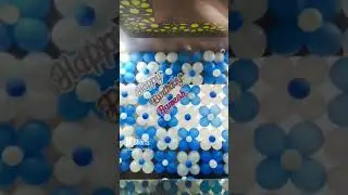 birthday balloons decor #balloondecoration #simplebirthdaydecor