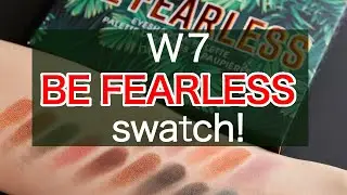 【swatch!】W7 BE FEARLESS【eye shadow】