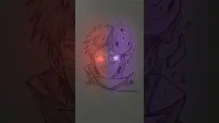 Drawing obito uchiha || glow art #art #shorts