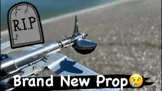 MHZ Lizard - Running Hard Laps - P class 4s2p 64mph - Damaged Rudder and Prop - Castle X8S