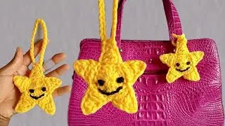 Crochet star tutorial | Amigurumi star crochet. Small crochet ideas