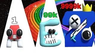 MAX LEVEL in MERGE ALPHABET LORE - Room Maze Part 1