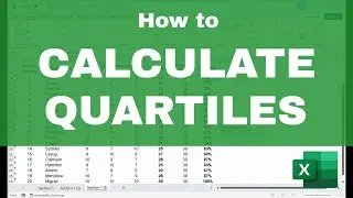 How to CALCULATE QUARTILES in Excel (Easy Formula!)