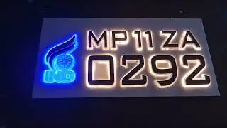 light number plate kaise banye #lednumberplate