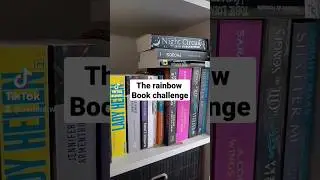 THE RAINBOW BOOK CHALLENGE all colors #shorts #short #booktok #reading #rainbow #challenge #reading