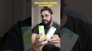 Grey Hair Problems Solution by Homeopathy #prematuregreyhair #greybeard #greyhairtoblack #shorts