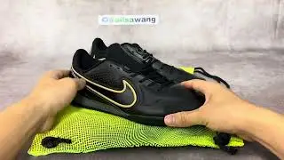 Nike React Tiempo Legend 9 Pro Indoor Shadow Pack   Black Metallic Gold