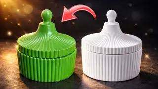 DIY Gypsum Jewellery Box | Easy Plaster Craft at Home