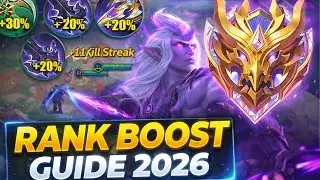 TOP 1 GLOBAL MOSKOV RANK BOOST GUIDE MLBB 2026 | recommended Build & emblem + rotation 