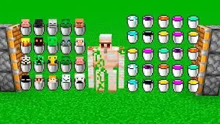 all mobs buckets + iron golem + all new buckets = ???x