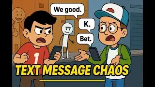 Trying to Decode Someone&rsquo;s Text Message, Watch Now #stickman #comedy #message