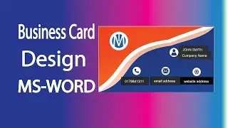 Business card design in MS Word | Visiting card Design | Learning Engineering Technology