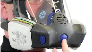 3M FF800 Reusable Respirators User Seal Check Button