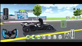 Yellow Super Car City Road Gas Station Driving Funny Gameplay - 3D Driving Class Simulation