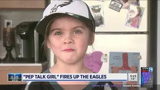 GR girl, 5, sends pep talk to Philadelphia Eagles