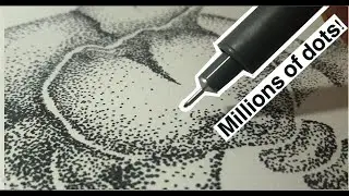 ART from 3 MILLION DOTS!! - Epic Stippling Art Challenge!