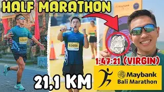 Pengalamanku Lari 21.1 KM di Maybank Marathon 2025😱‼️ Timboi Finish 172/5530 Virgin Half Marathon!