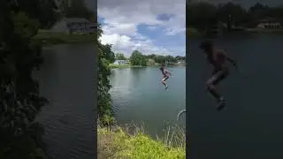 Massive lake jump!