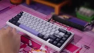 DOMIKEY X ZERO-G Midnight keycaps unbox | Ginkgo65 | Gateron CJ Switches