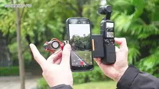 Sunnylife Phone Holder Mount Expansion Adapter Extension Handle with Storage Case for Osmo Pocket 3