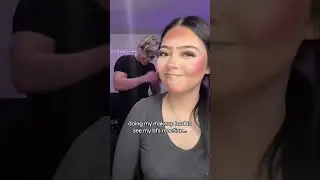 I put exaggerated makeup to see my husband&rsquo;s reaction 😂😂#foryou #funny #boyfriend #husband #fyp