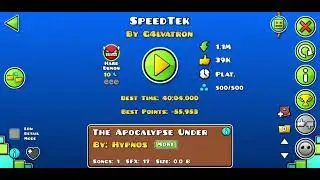 SPEEDTEK 100% ON MOBILE (HARD PLATFORMER DEMON) | Geometry Dash | GD 2.2