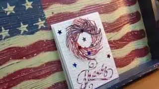 WIN this Patriotic Wreath CARD for WCMD, simply by leaving me a COMMENT