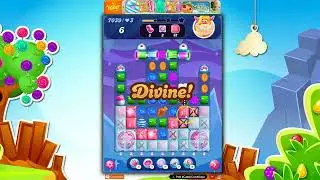 Уровень Candy Crush 7039, разговор, 15 ходов, 0 усилителей