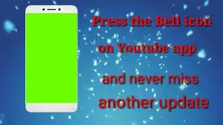 Green screen intro templates with bell icon subscribe button
