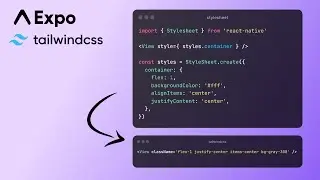 How to use tailwindcss with react native expo | React Native Expo | TailwindCSS | Nativewind