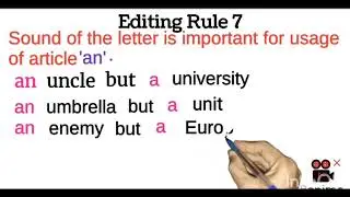 English editing rules
