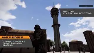 ArmA 3 - Large Scale Crowd Simulation (Extended Look)