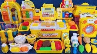 13 Minutes Satisfying with Unboxing Yellow Cash Register and Kitchen Toy Set Review | ASMR