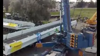 Brugdelen per boot naar Arnhem