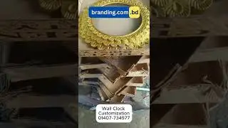 Wall clock customization with brand name for brand promotion