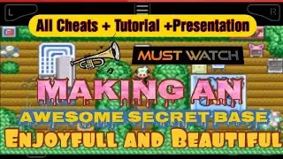 How to make secret base in pokemon emerald || Cheat+Demo+Tutorial ||