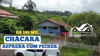 CHÁCARA REPRESA CHEIA DE PEIXES MUITA ÁGUA NO PARANÁ R$198 mil