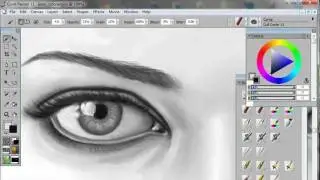 How to Draw & Paint Eyes - A Digital Painting Tutorial using Corel Painter & Wacom tablet