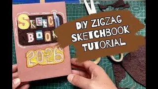 Easy DIY Zigzag Sketchbook: Perfect for Classroom or Home Projects! #diysketchbook #creative