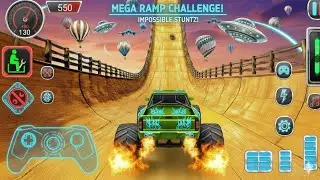 Monster Truck Mega Ramp Impossible Driver - 4x4 Ultimate Car Stunts GT Racing- Android GamePlay 2026
