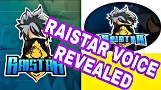 RAISTAR VOICE REVEALED/RAISTAR VOICE REVEALED ON BOOYAH APP/RAI LIVE/GARENA FREE FIRE